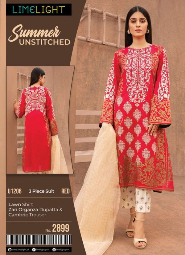Limelight Summer Unstitched U1206 